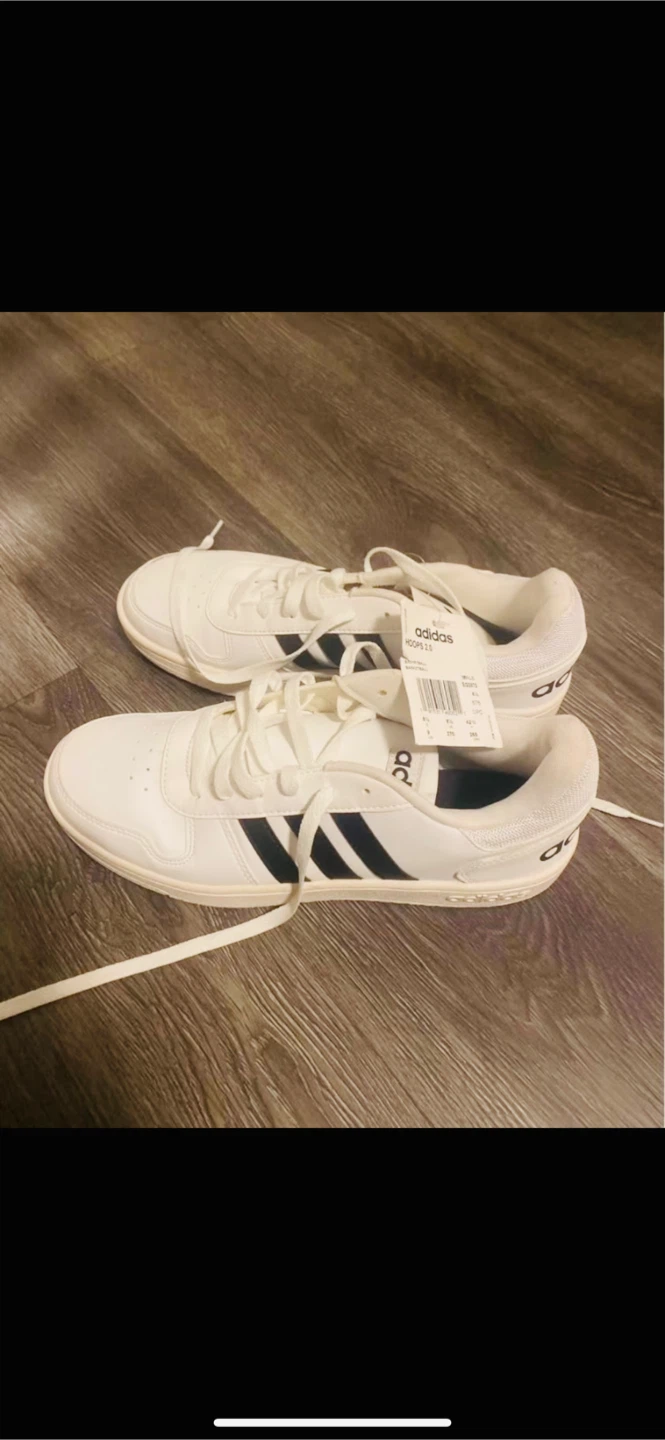 New Adidas Hoops 2.0 Sneakers White