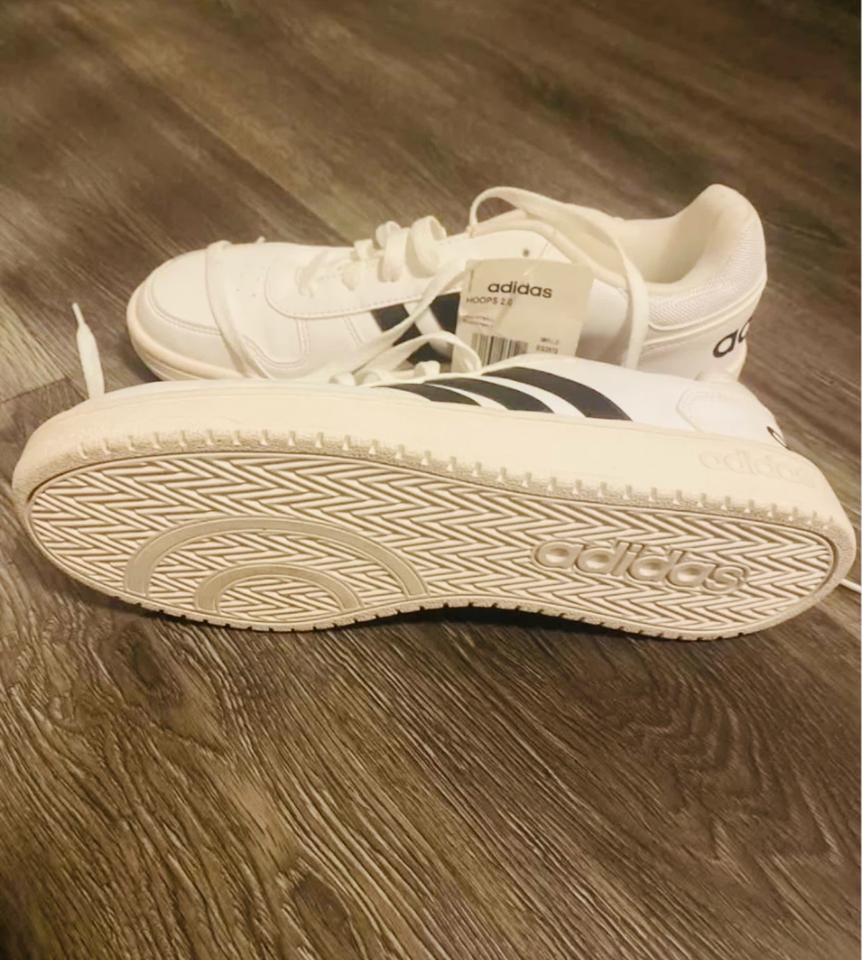 New Adidas Hoops 2.0 Sneakers White - photo 2