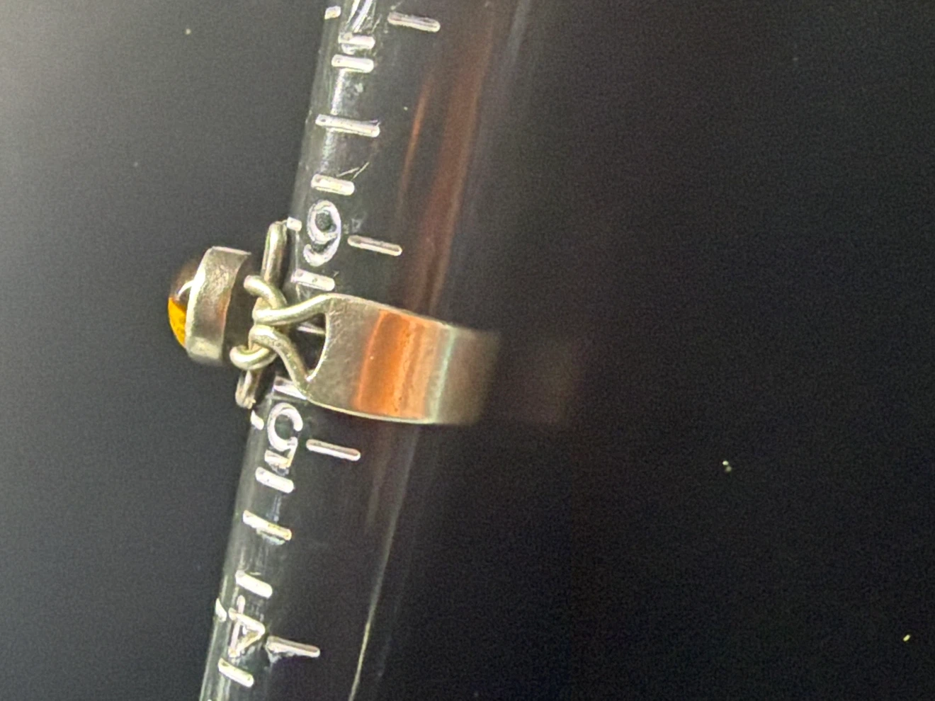 Danish Sterling Silver & Tiger's Eye Ring (Size 5.5) - photo 2