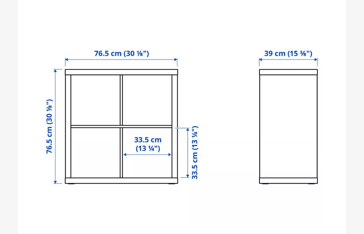 Kallax shelf - Oak + Divider ( Like new ) - photo 5