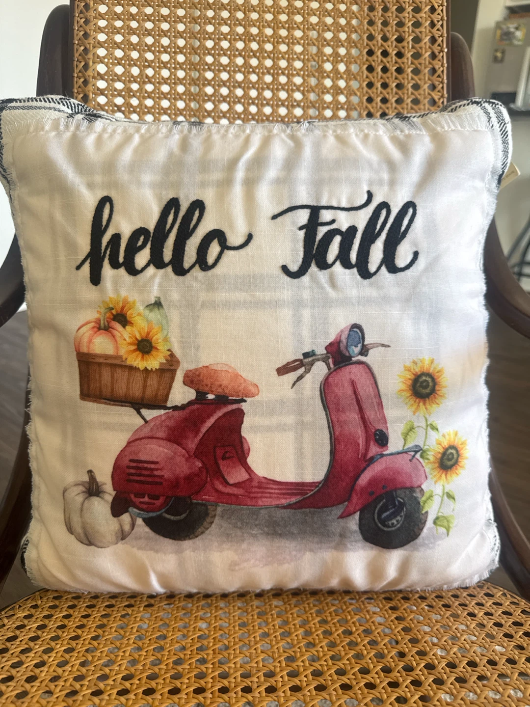 Hello Fall “NEW” Decorative Pillow.  Des Plaines