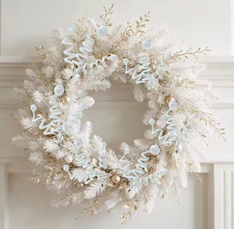 White Spiral Christmas Decorative Sprays - photo 5