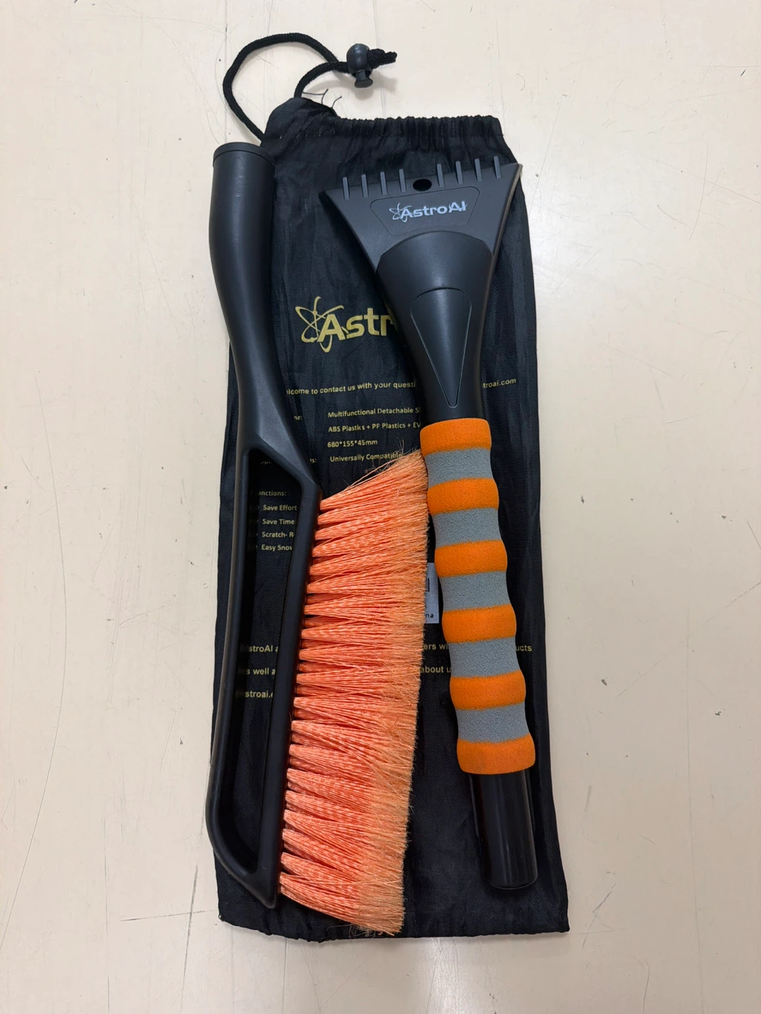Detachable Snow Scraper and Brush