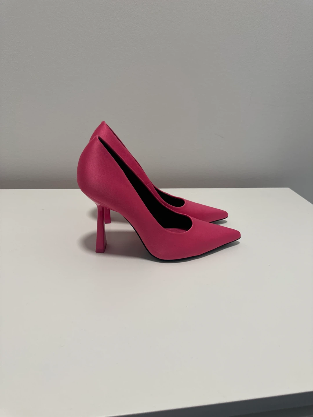 Zara Hot Pink Heeled Pumps Size 39 - photo 2