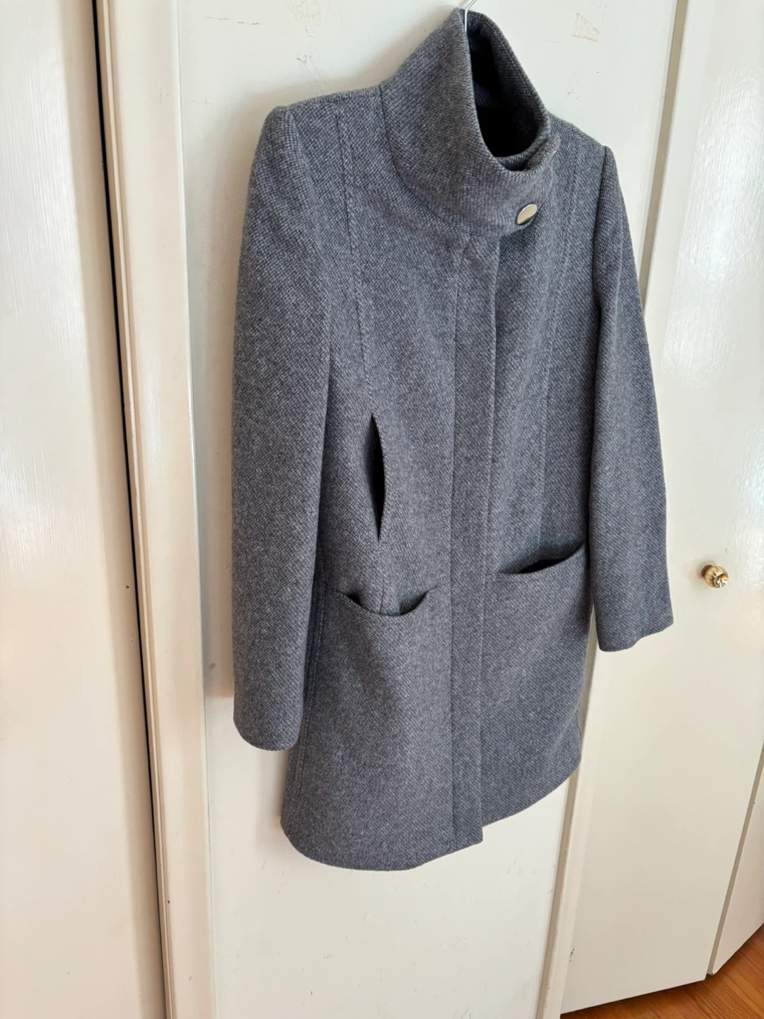 Mango Basics Grey Wool Coat XS - photo 2