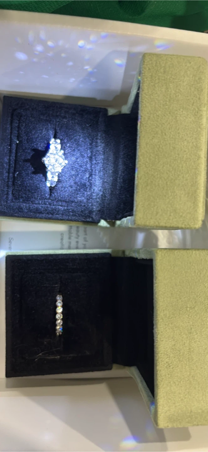 Two Diamond Rings - Sizes 7.5 and 8.5