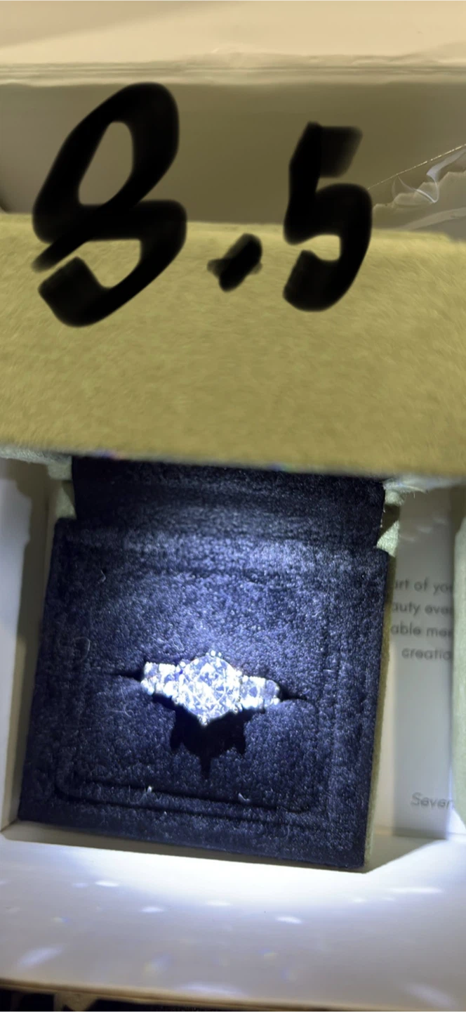 Two Diamond Rings - Sizes 7.5 and 8.5 - photo 2