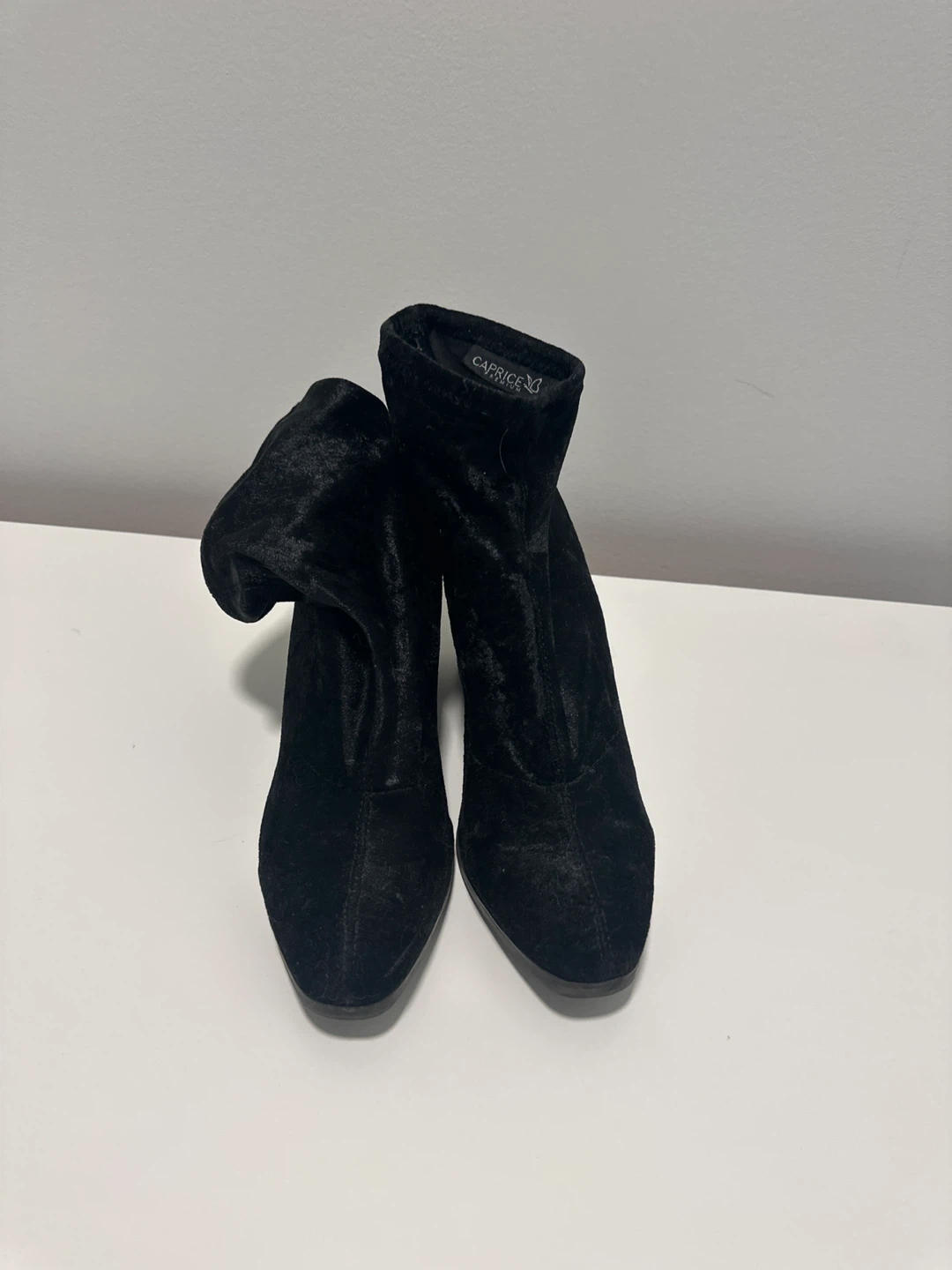 Caprice Premium Black Velvet Boots - photo 3