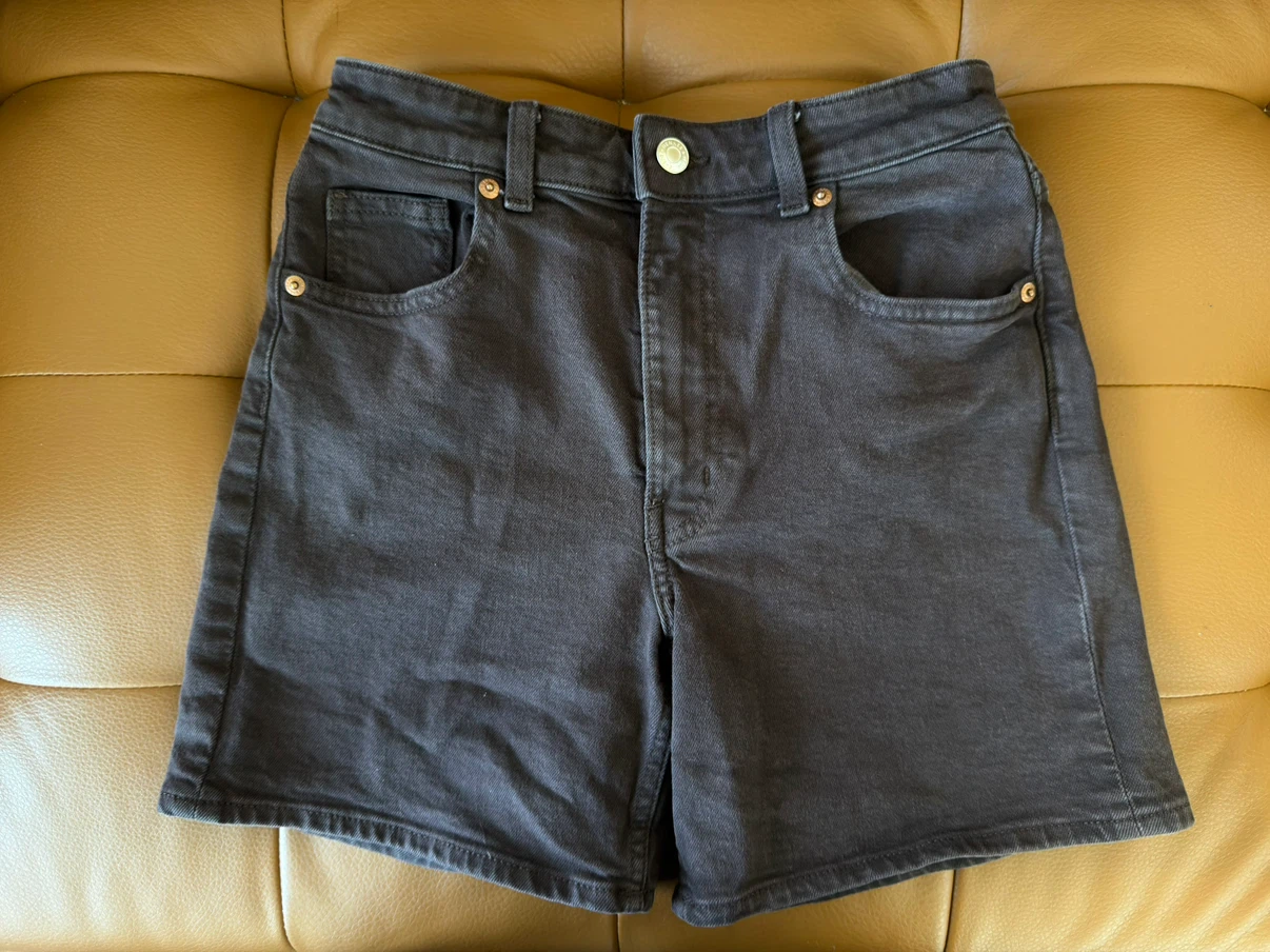 Brown Denim Shorts