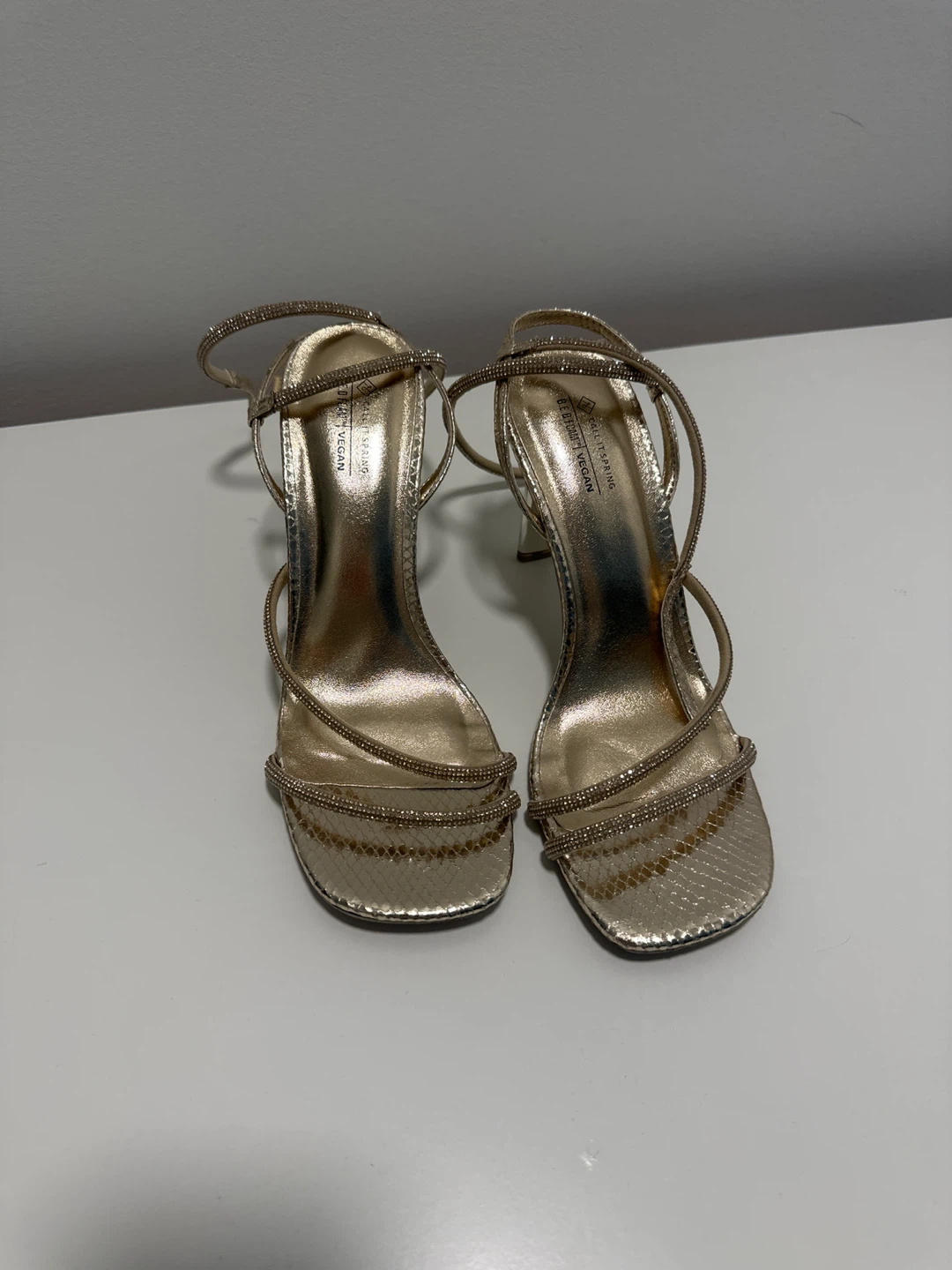 Call It Spring Gold Strappy Heels - photo 2