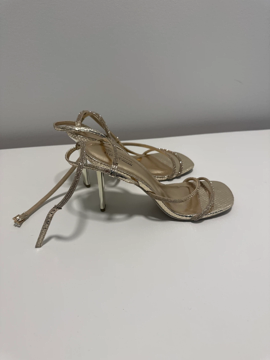 Call It Spring Gold Strappy Heels - photo 3