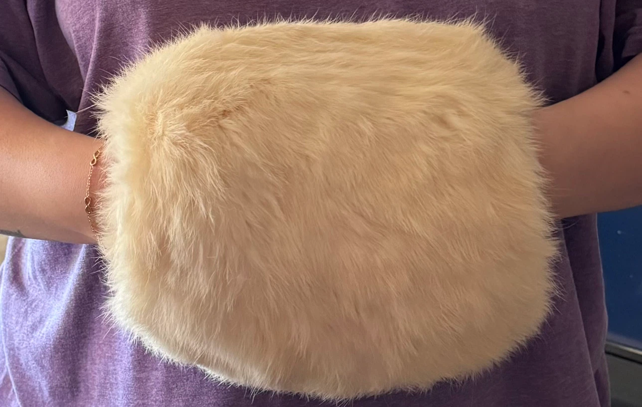Rabbit Fur Hand Muff