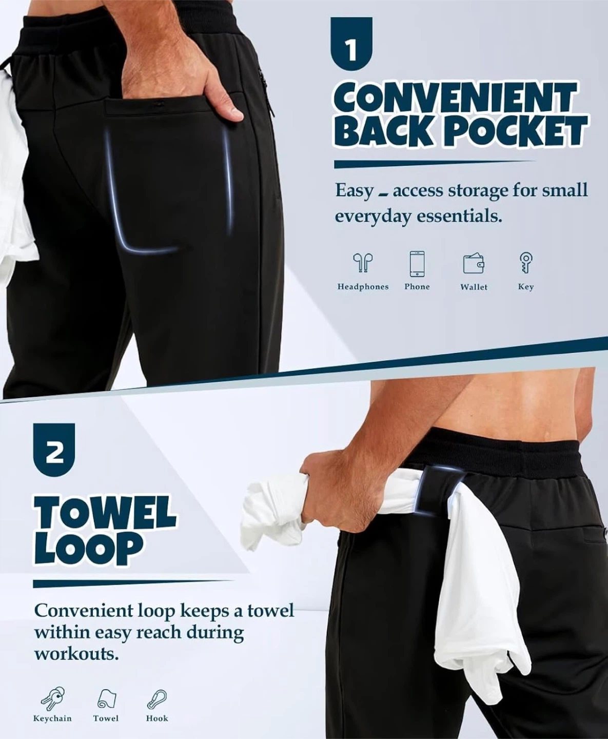 Lomsoe Men's Sweatpants（large） - photo 5