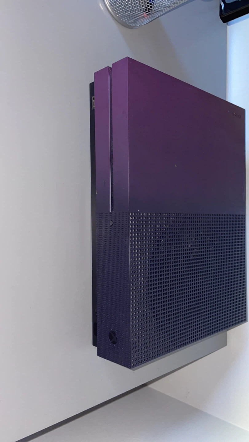 Xbox One S Console Purple Fortnite edition