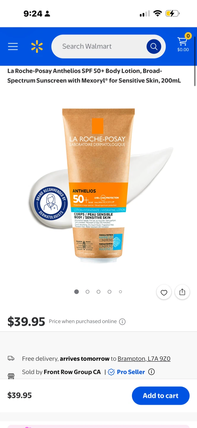 La Roche-Posay Anthelios SPF 50+ Body Lotion 200ml