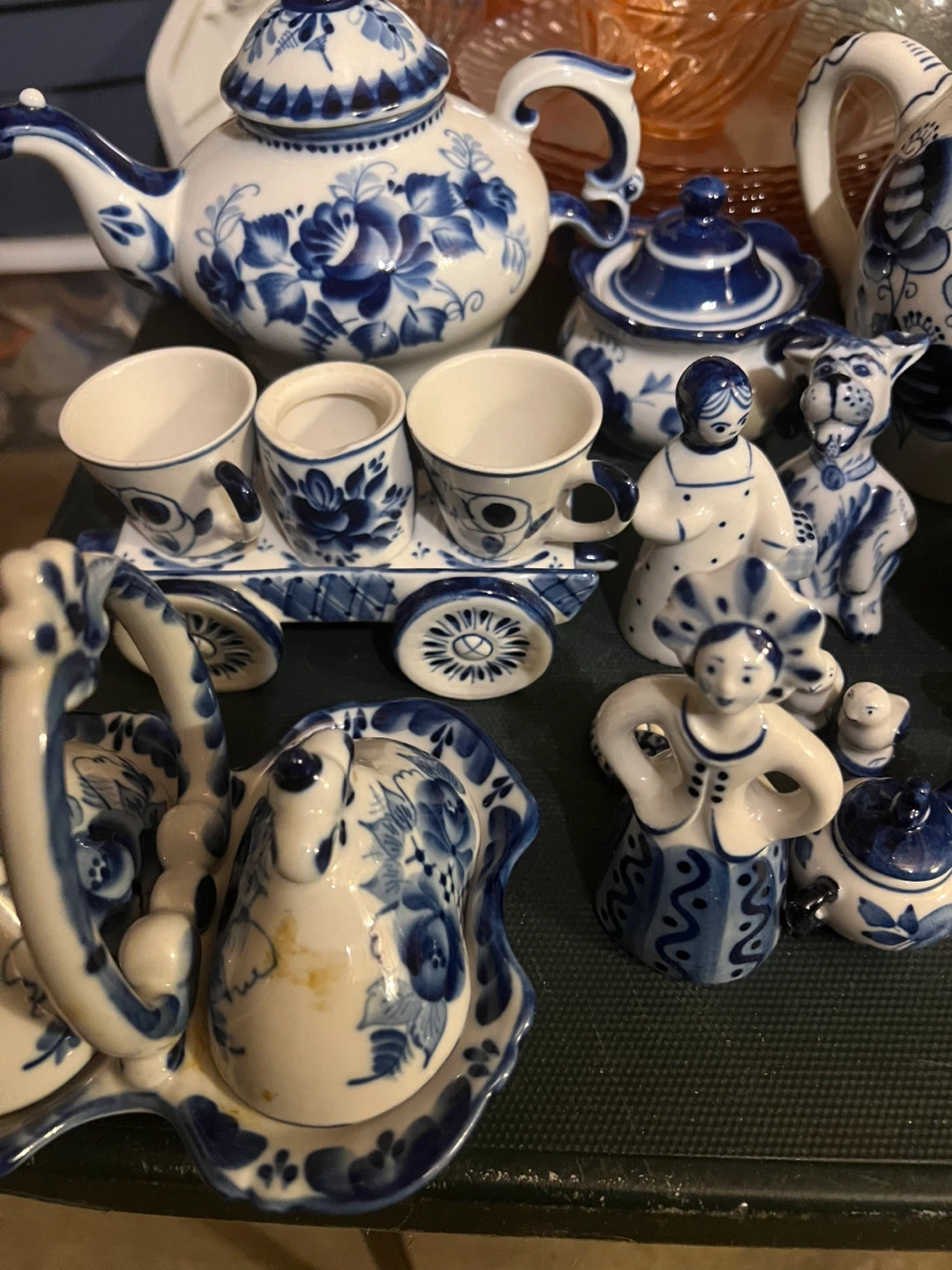 Gzhel Porcelain Collection antique made in Russia - photo 3