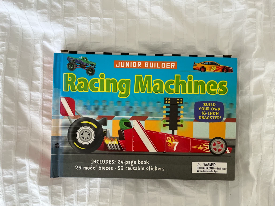 Junior Builder Racing Machines Book and Model Kit