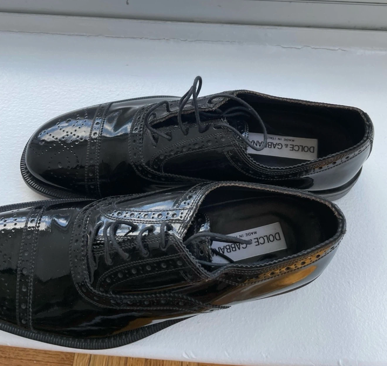 Dolce & Gabbana Men’s Tuxedo Wingtip Oxfords