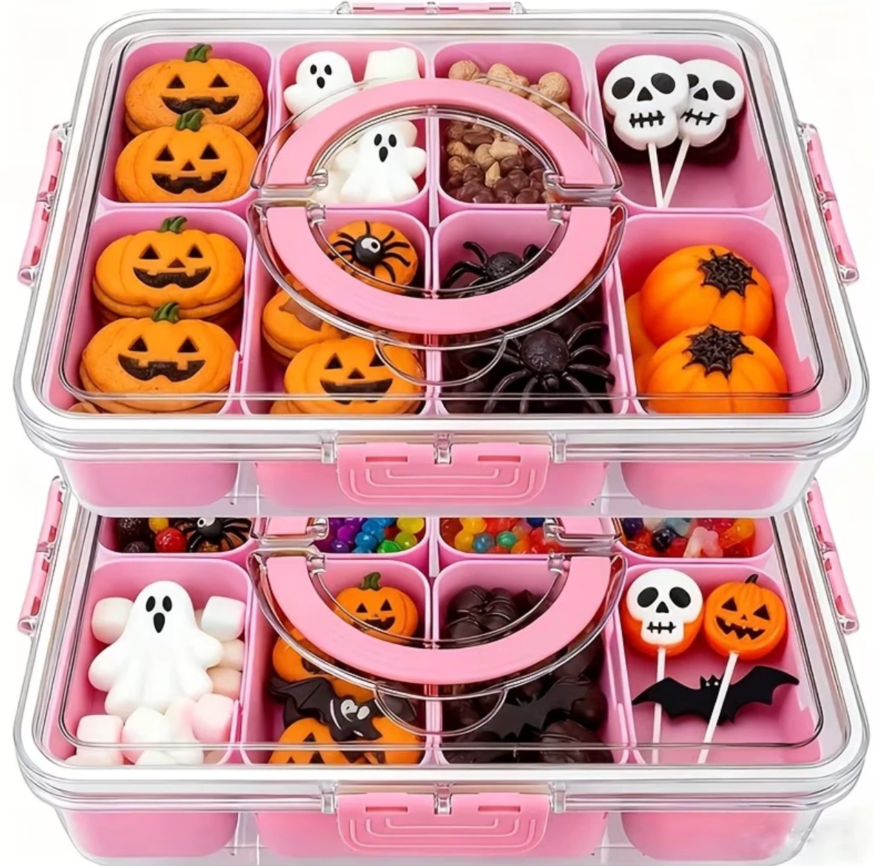 Pink 8 Compartment Piece Set