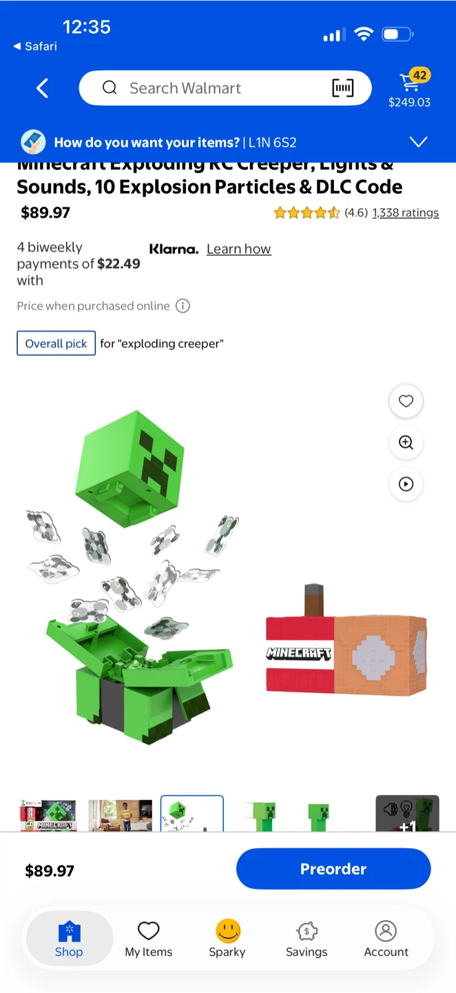 R/C exploding Creeper Minecraft toy - photo 5