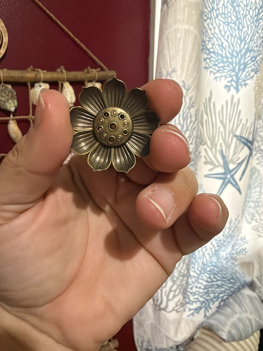 Bronze Flower Incense Burner