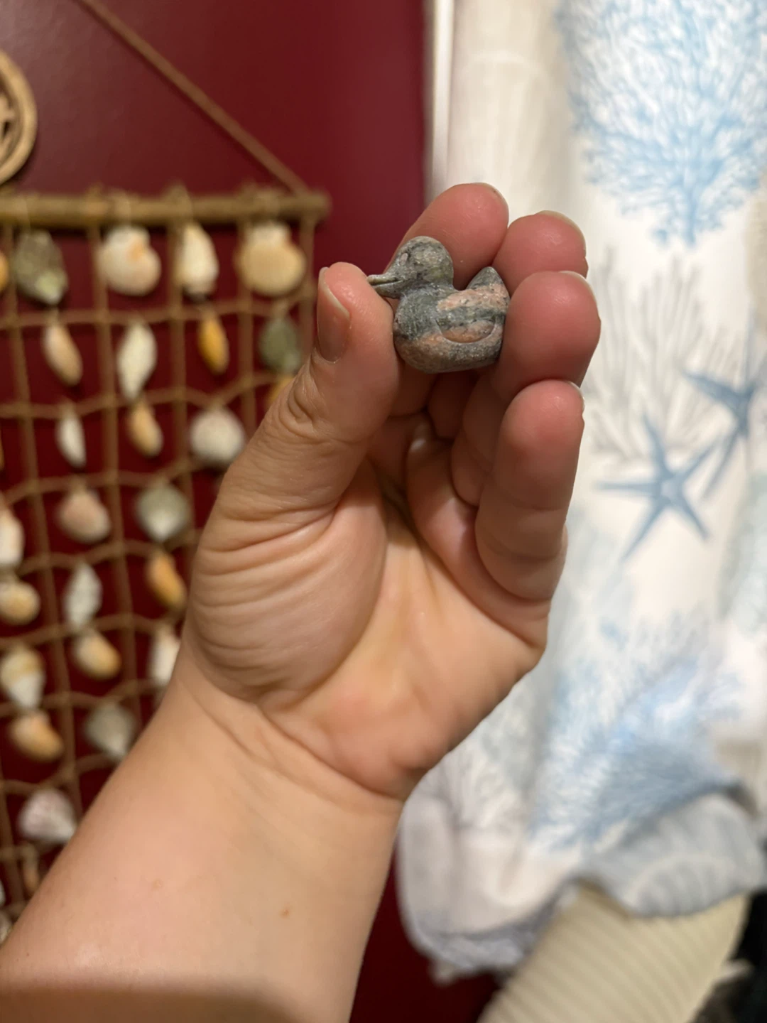 Small Carved Stone Duck Figurine - photo 2