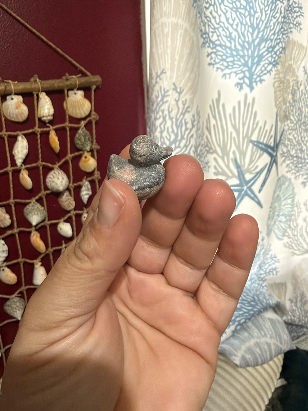 Small Carved Stone Duck Figurine - photo 4