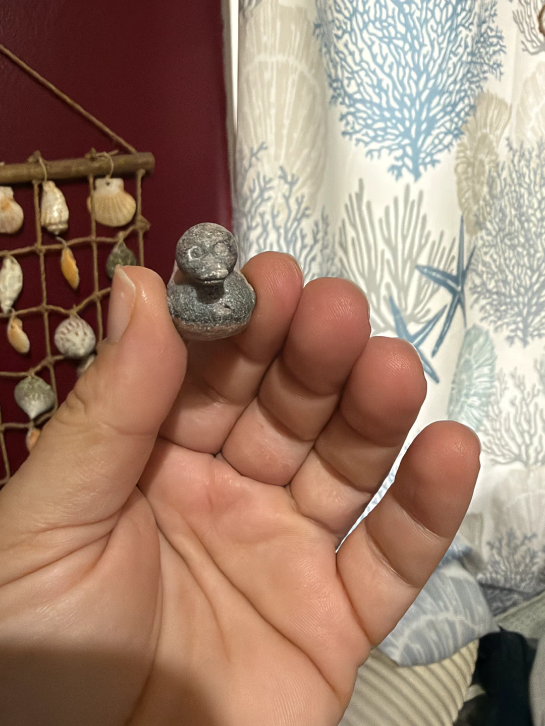 Small Carved Stone Duck Figurine - photo 5