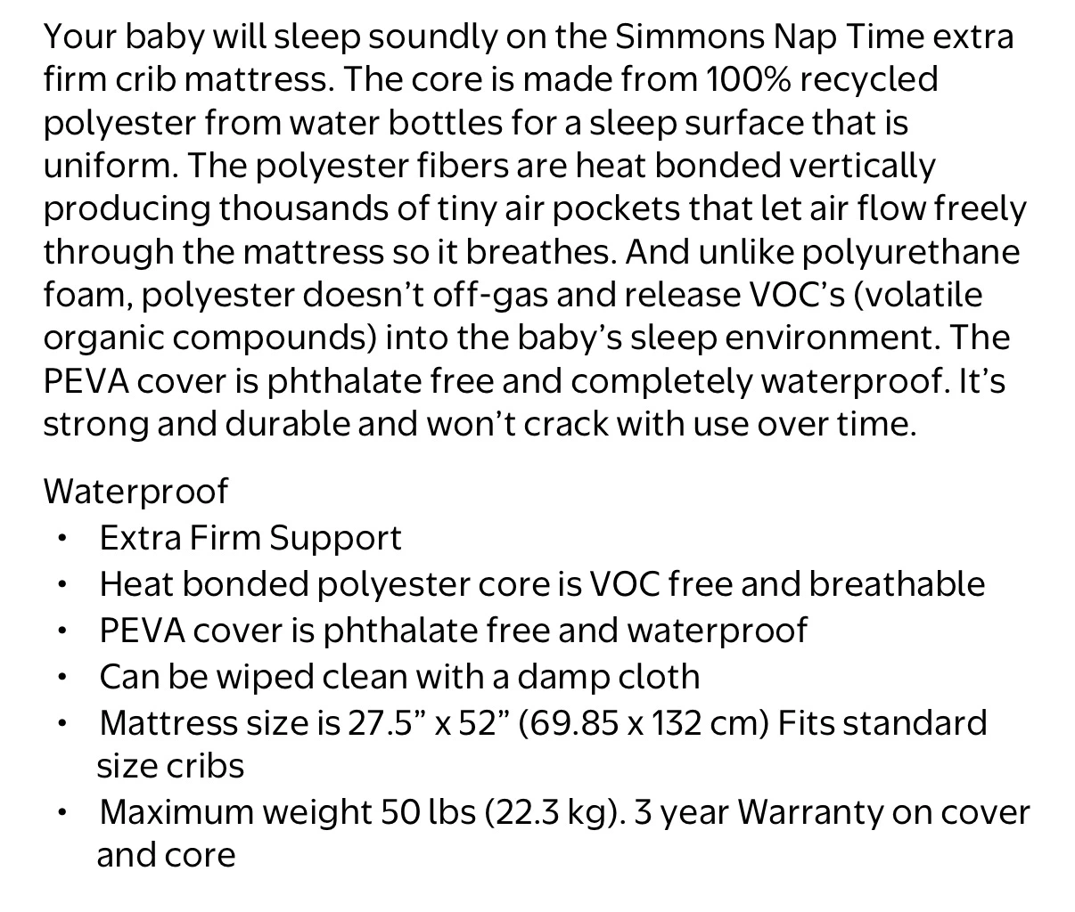 Convertible crib with mattress and 3 protector - photo 5