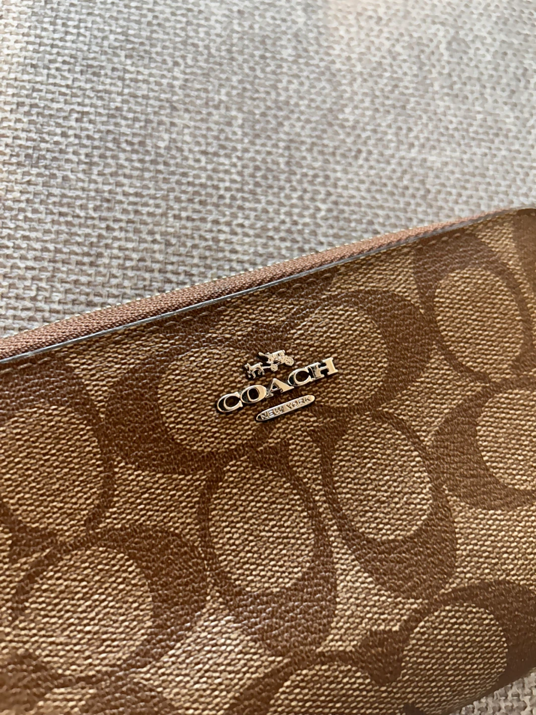Coach canvas Wallet clutch wristlet  6.25”x3.5” - photo 2