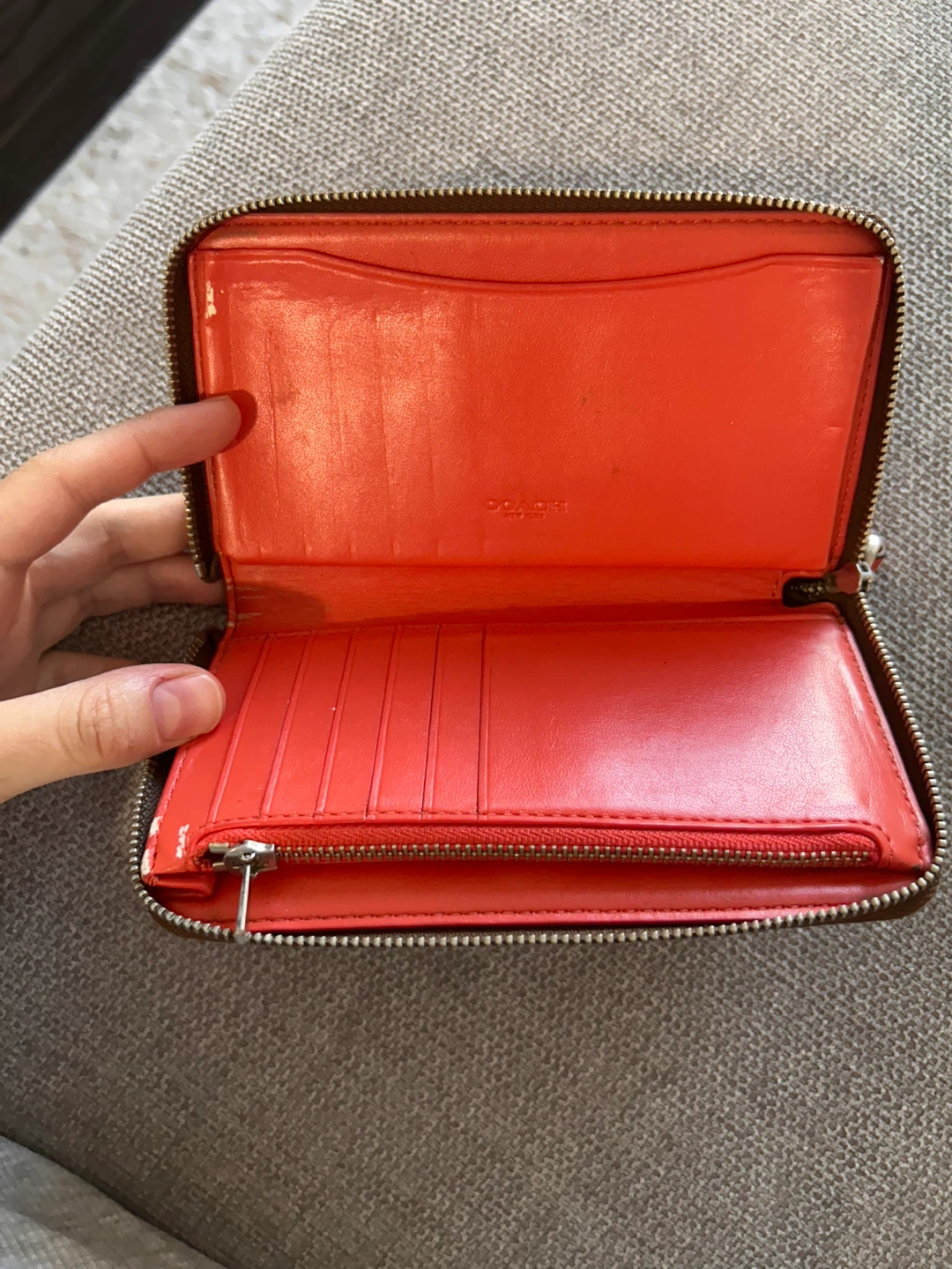 Coach canvas Wallet clutch wristlet  6.25”x3.5” - photo 5
