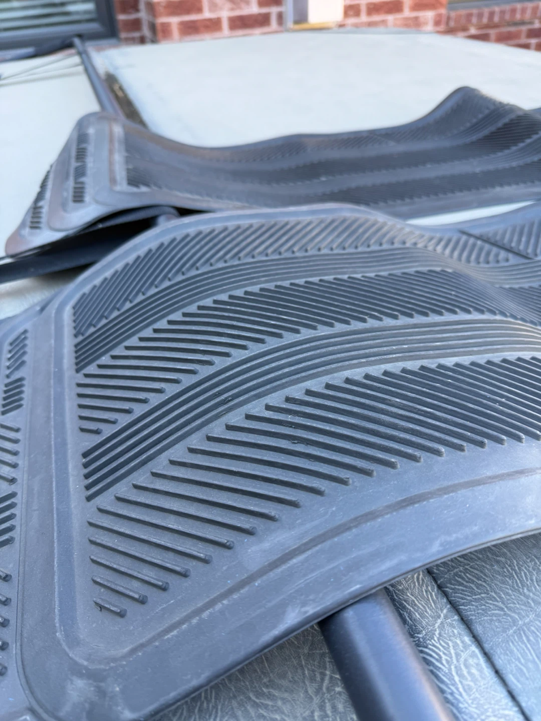 Two floor mats for back seat ,