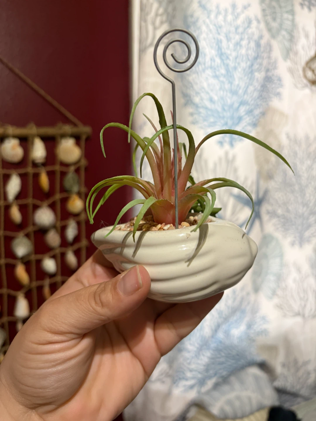 Artificial Faux Plant in Shell Planter - photo 3