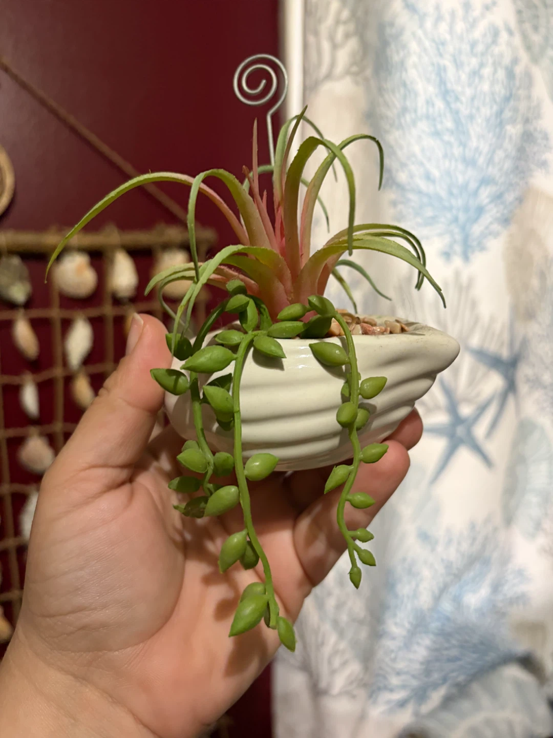 Artificial Faux Plant in Shell Planter - photo 4