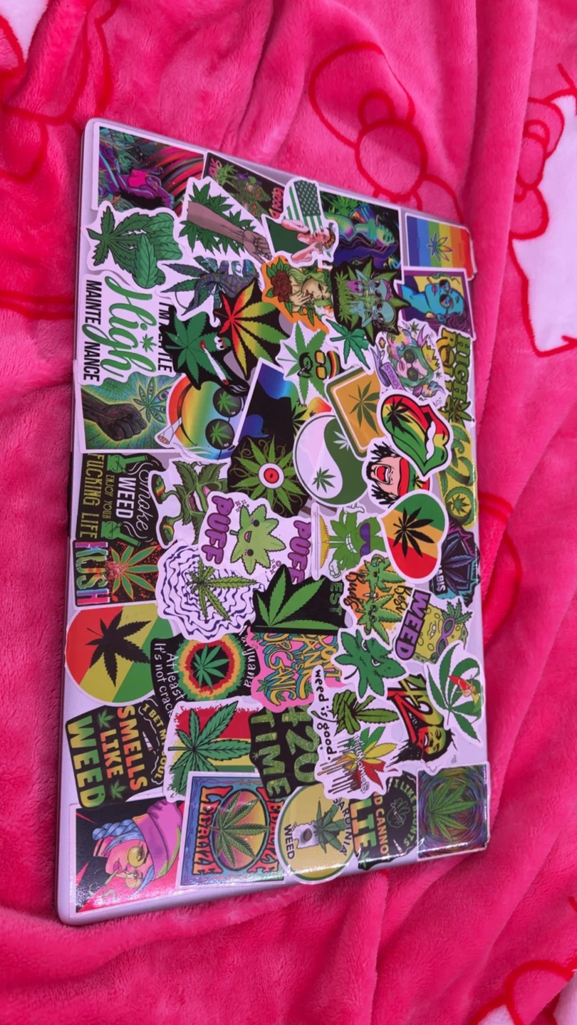 HP Laptop with sticker design