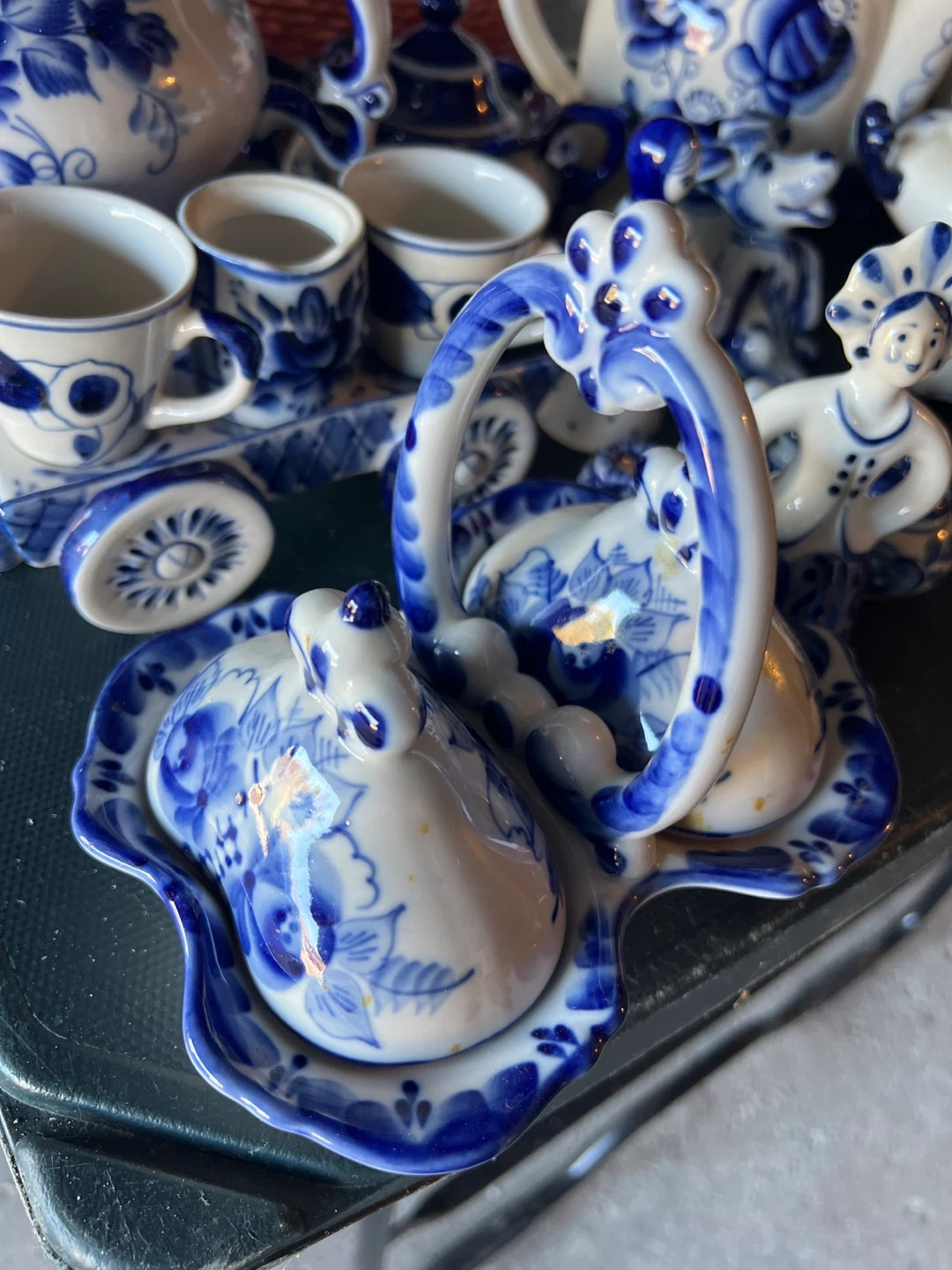 Gzhel Porcelain Collection antique made in Russia - photo 4