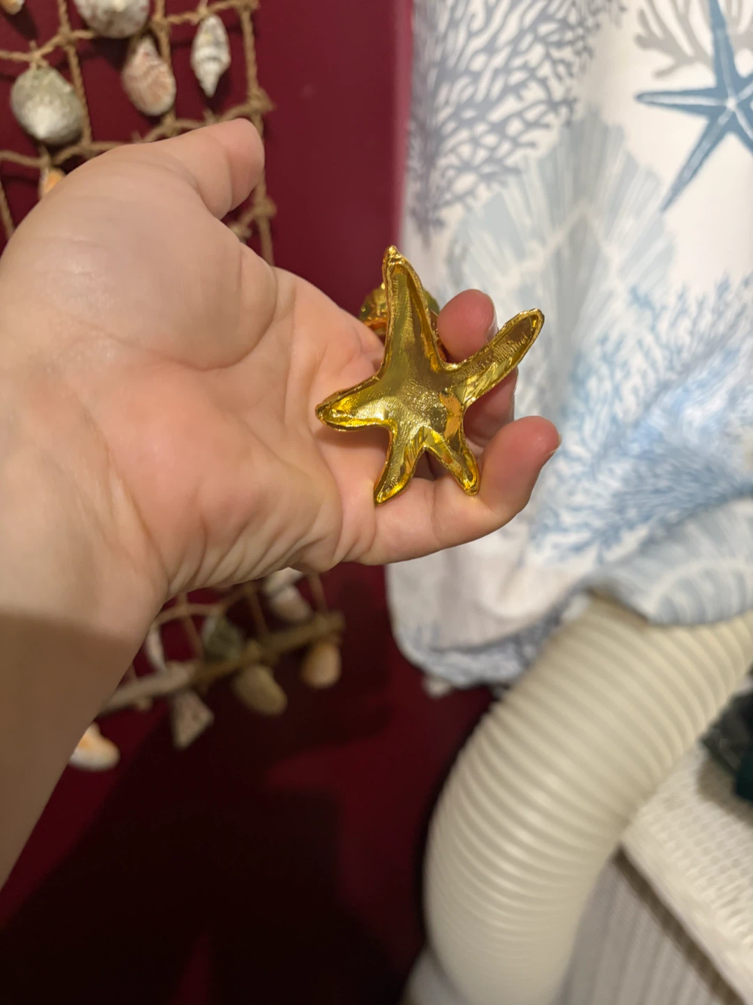 Gold Mermaid sphere holder