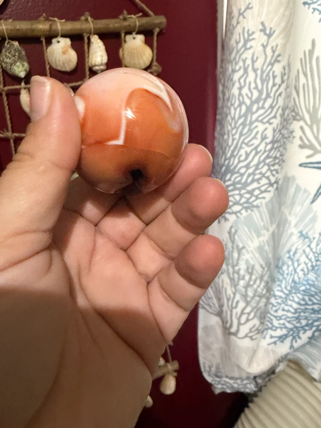 Polished Carnelian Crystal Sphere - photo 2