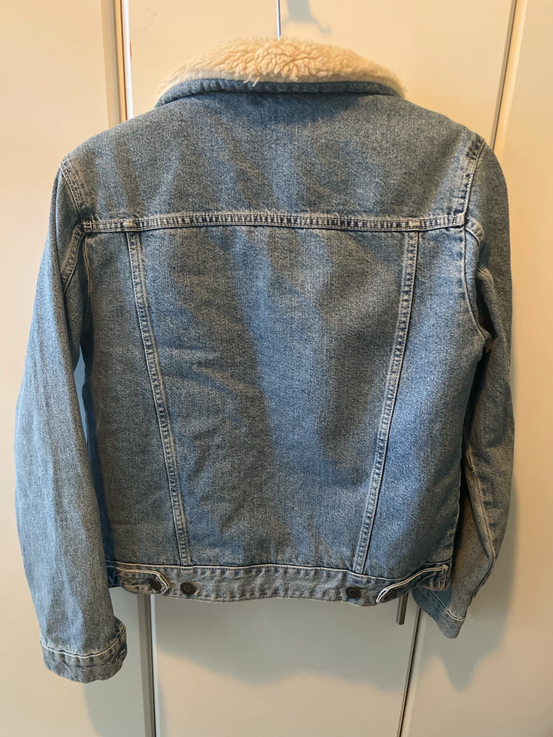 Topshop MOTO Sherpa Denim Jacket - photo 2