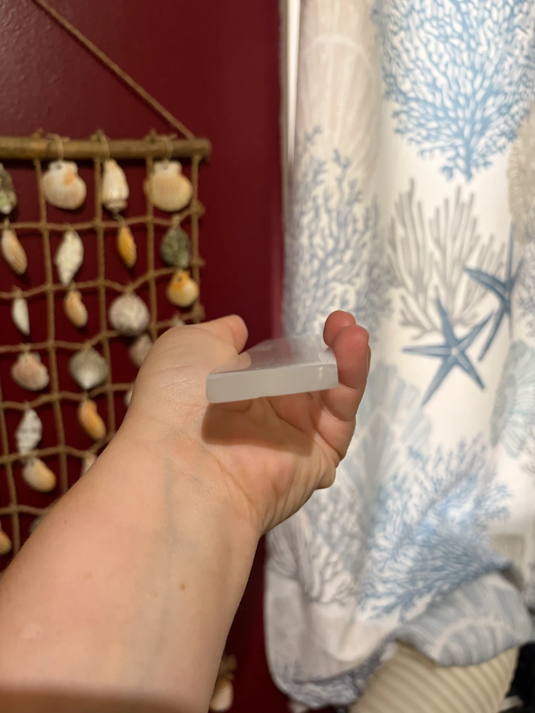 Selenite Crystal Charging Plate incense holder - photo 2