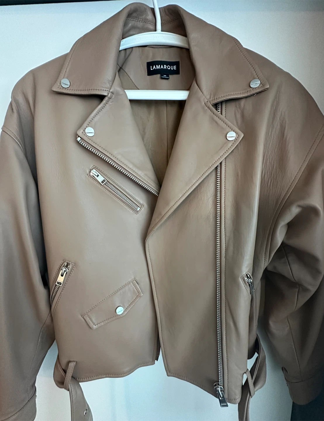 LAMARQUE Leather Biker Jacket XS