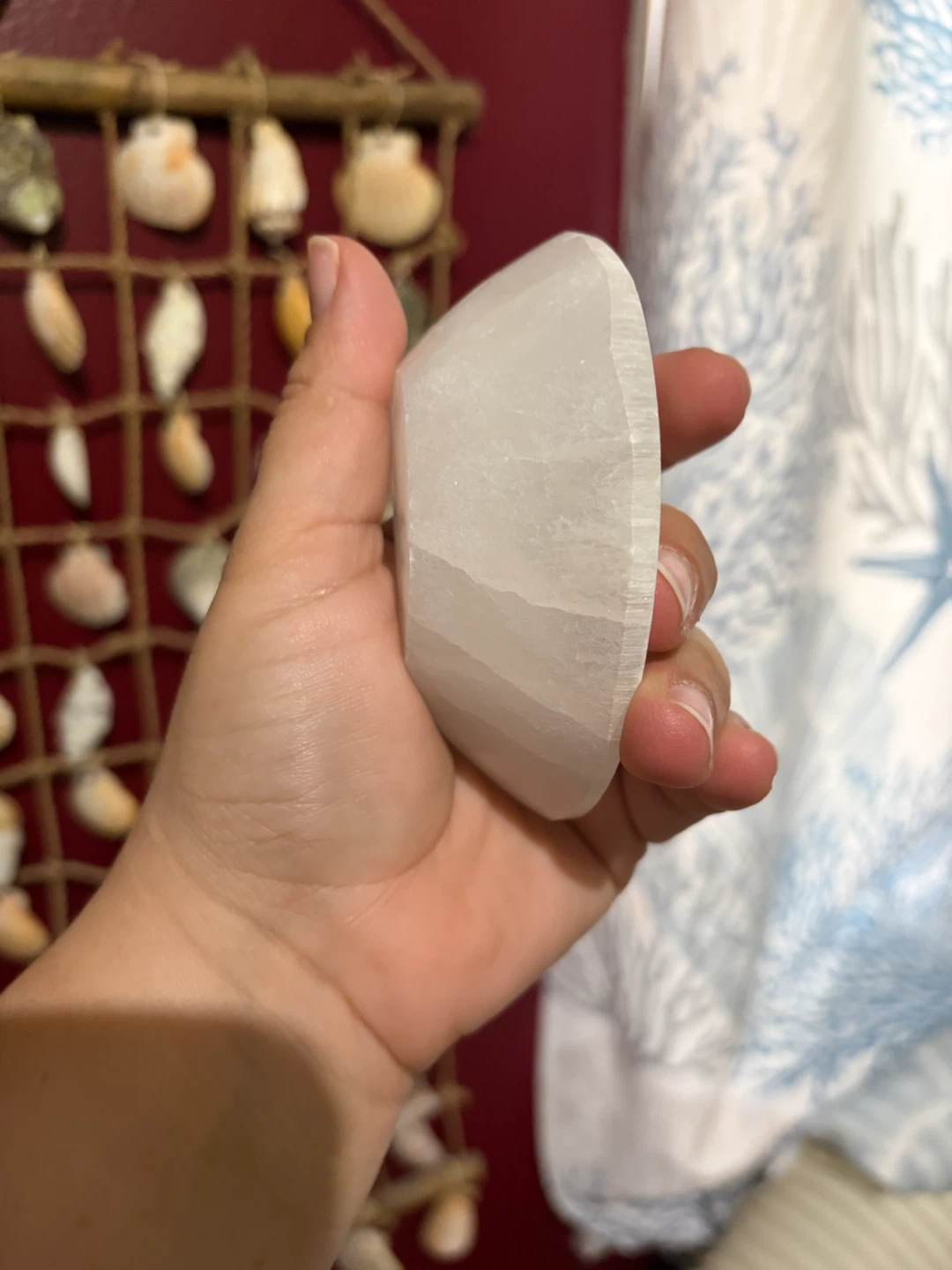 Selenite Moon Crystal Bowl - photo 2