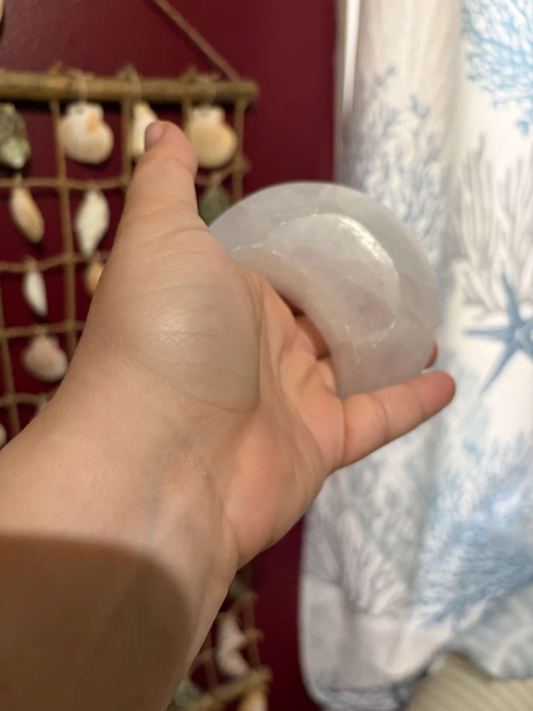 Selenite Moon Crystal Bowl - photo 5