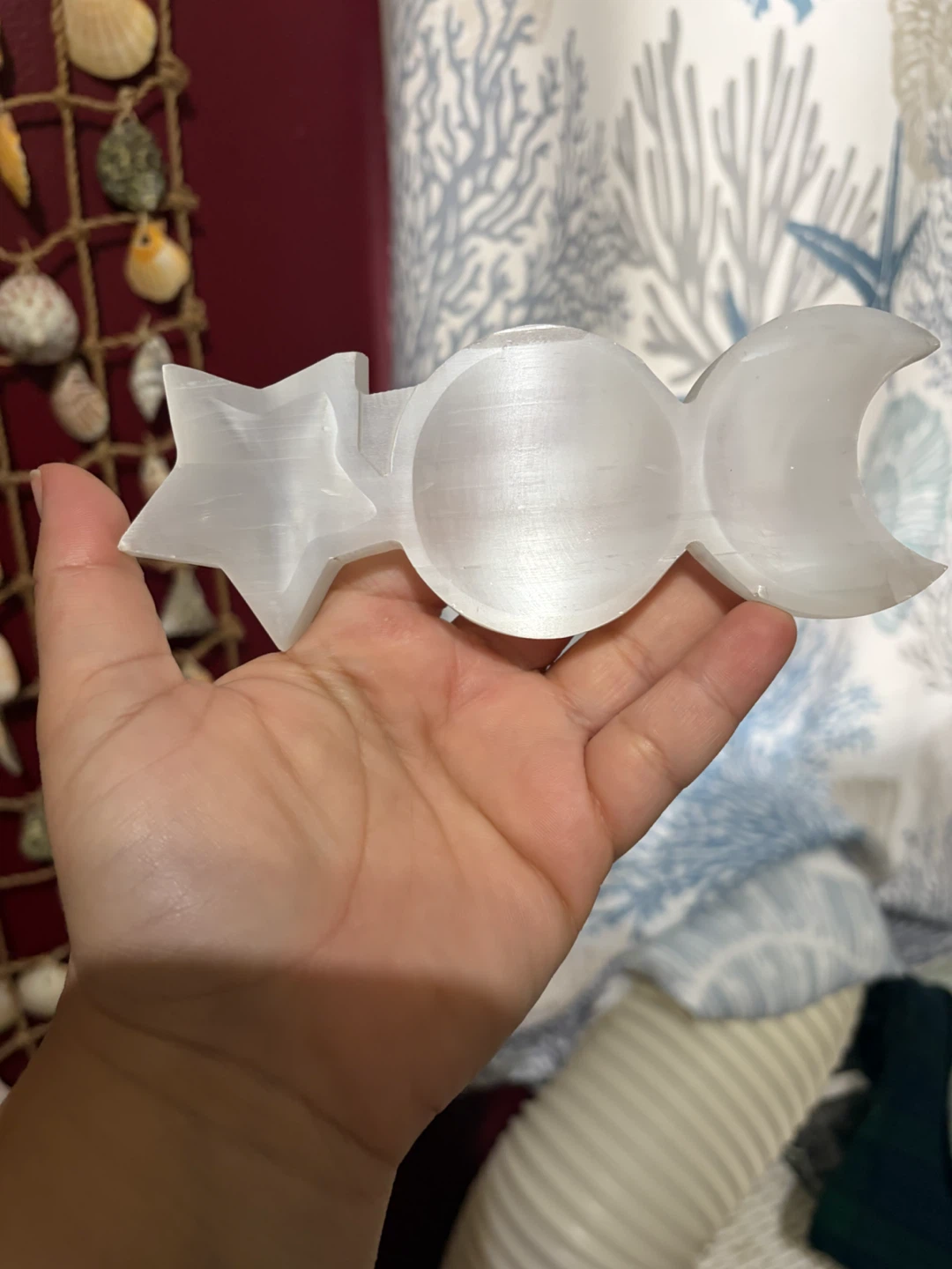Selinite Celestial Triple Tray
