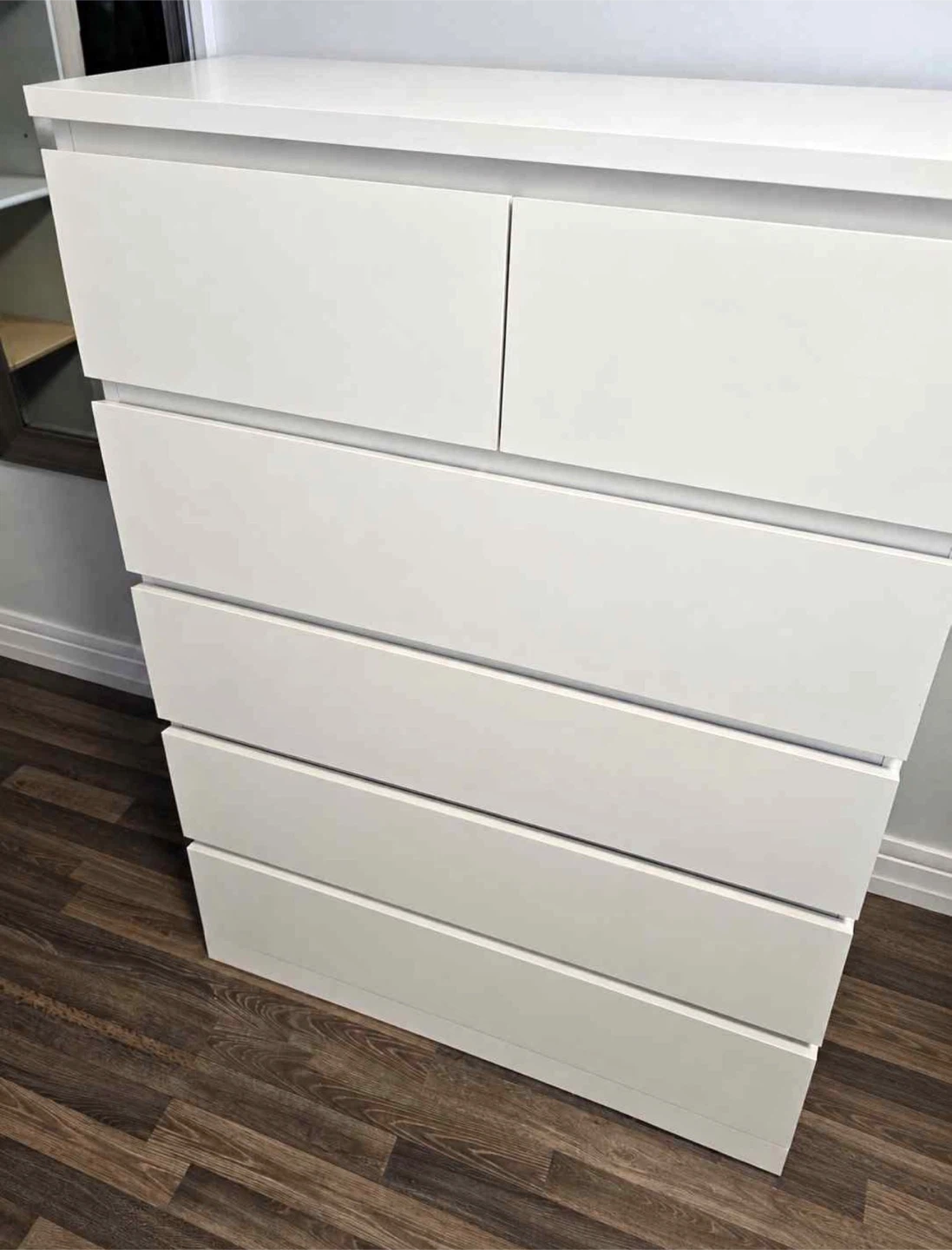 IKEA MALM White 6-Drawer Dresser