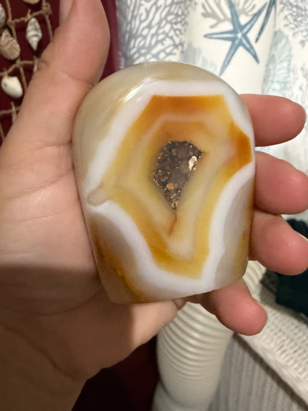Polished Banded Agate Crystal Specimen - photo 5