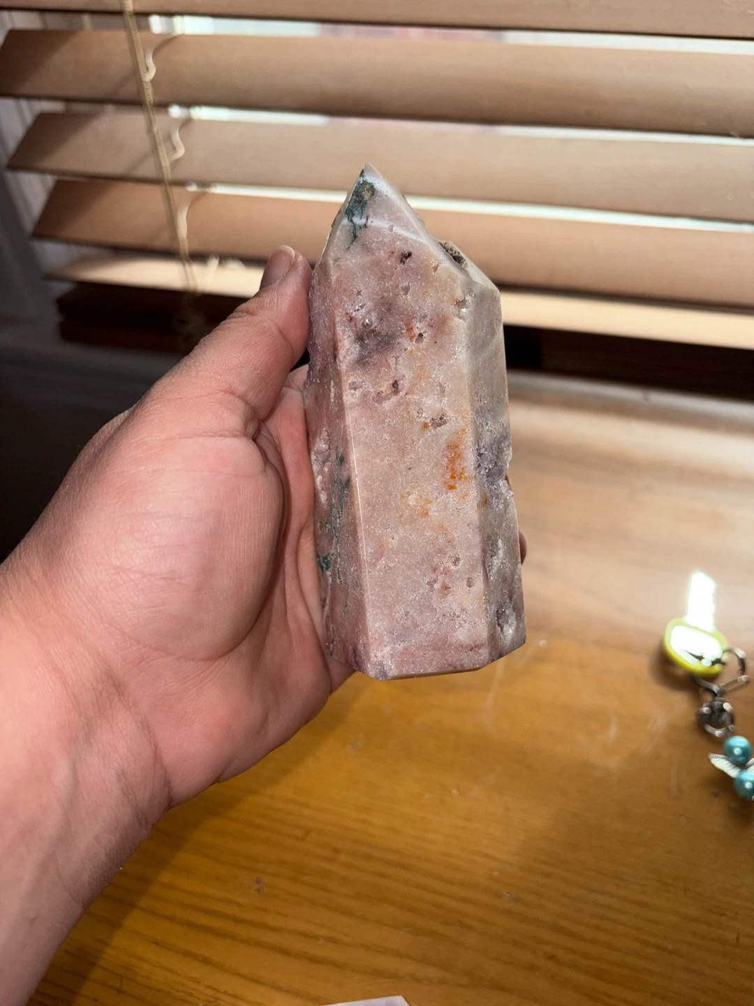 Pink Amethyst Crystal Tower