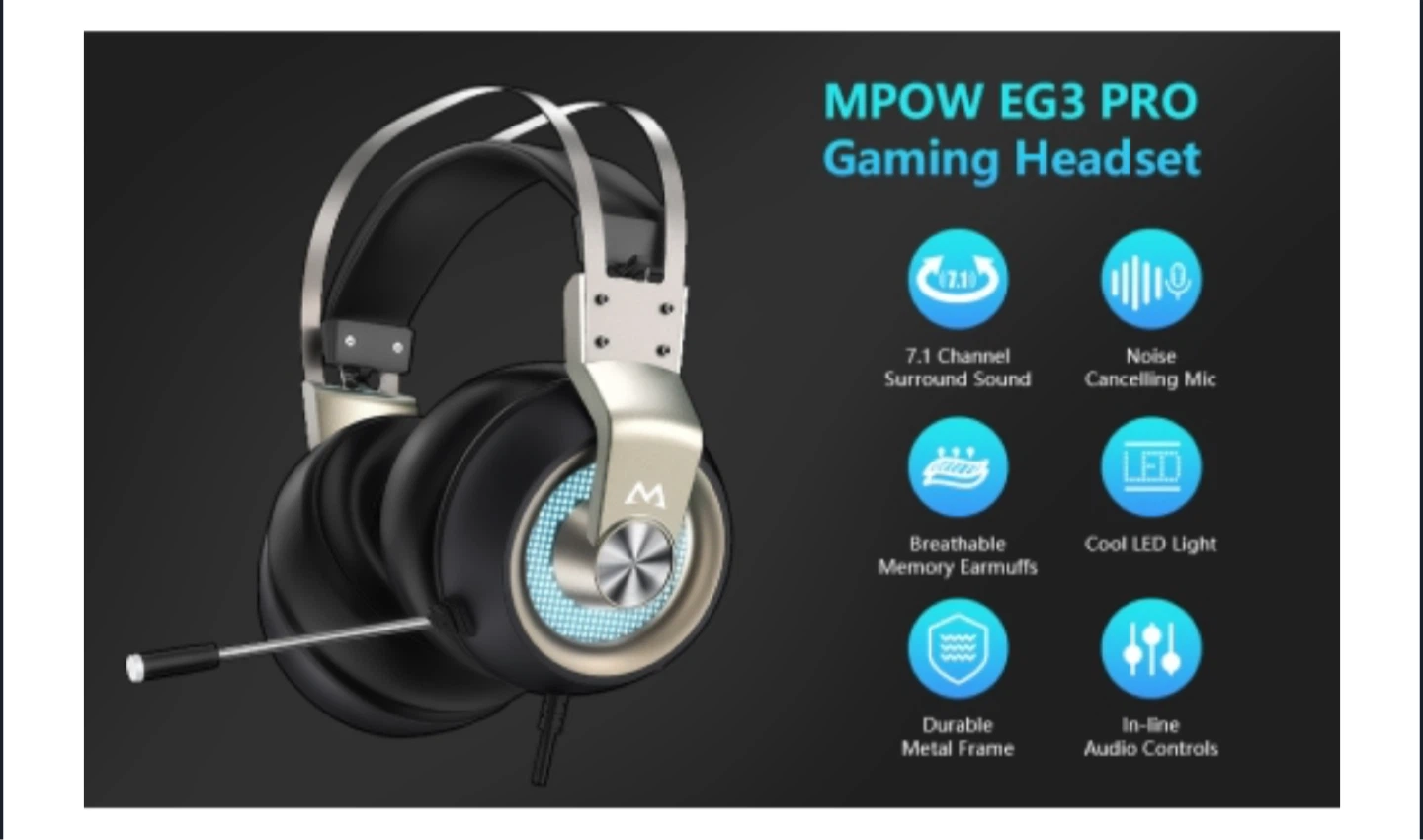 Mpow EG3 Pro Gaming Headset - photo 4
