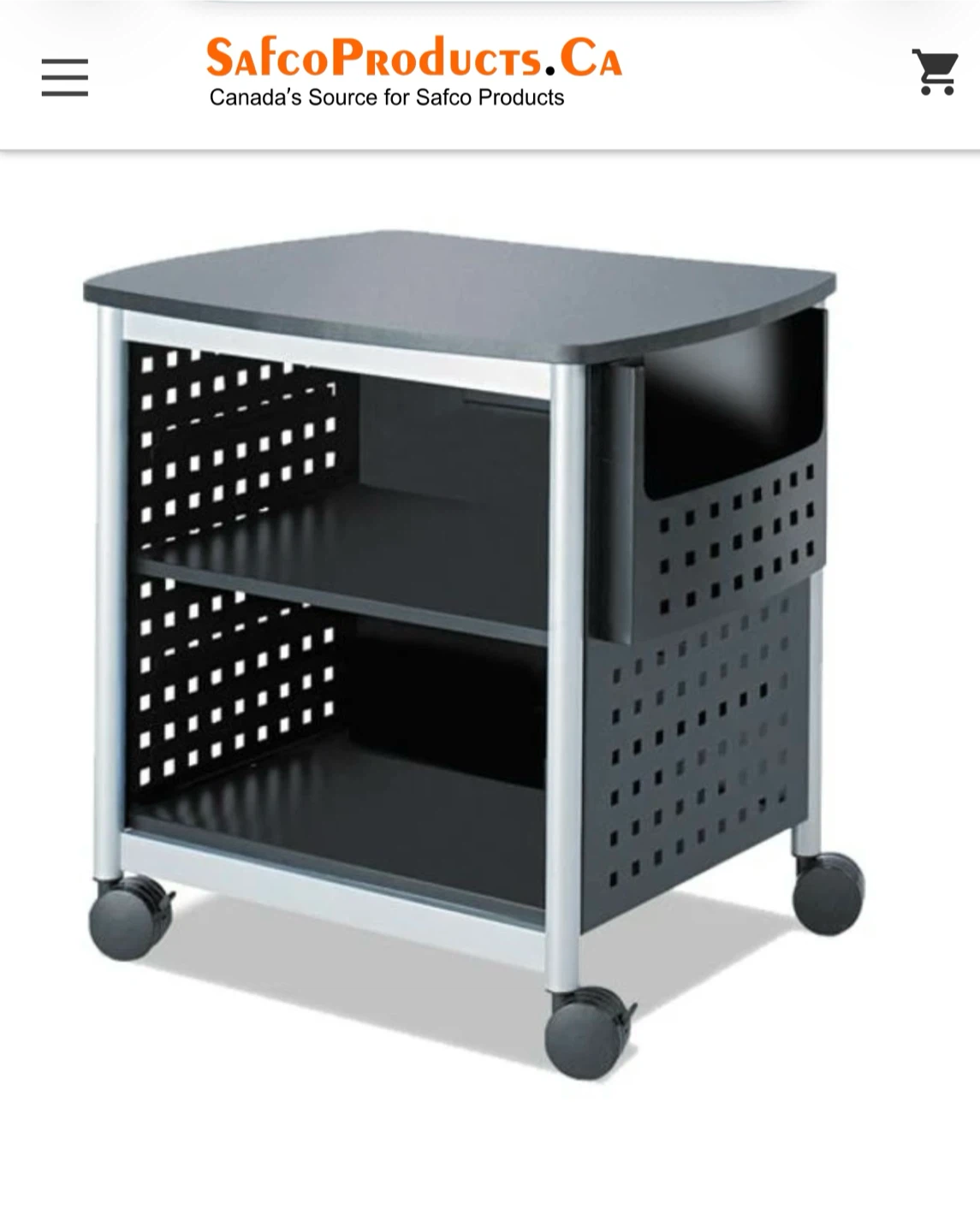 Safco Mobile Printer Cart