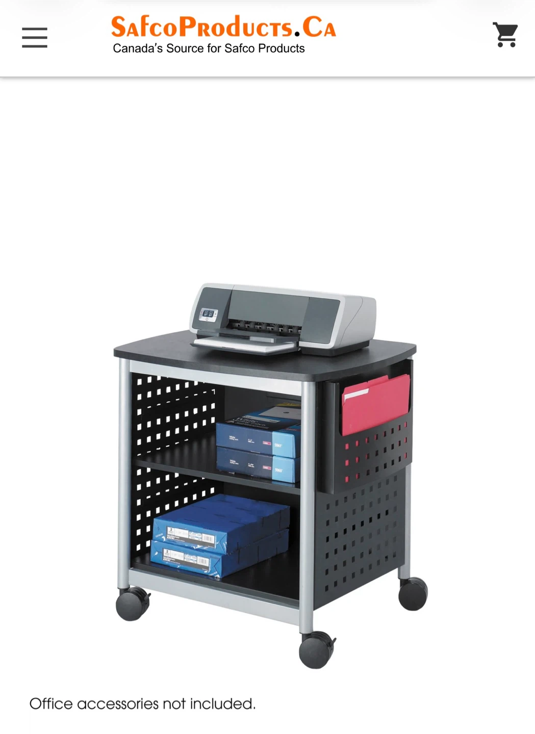 Safco Mobile Printer Cart - photo 2